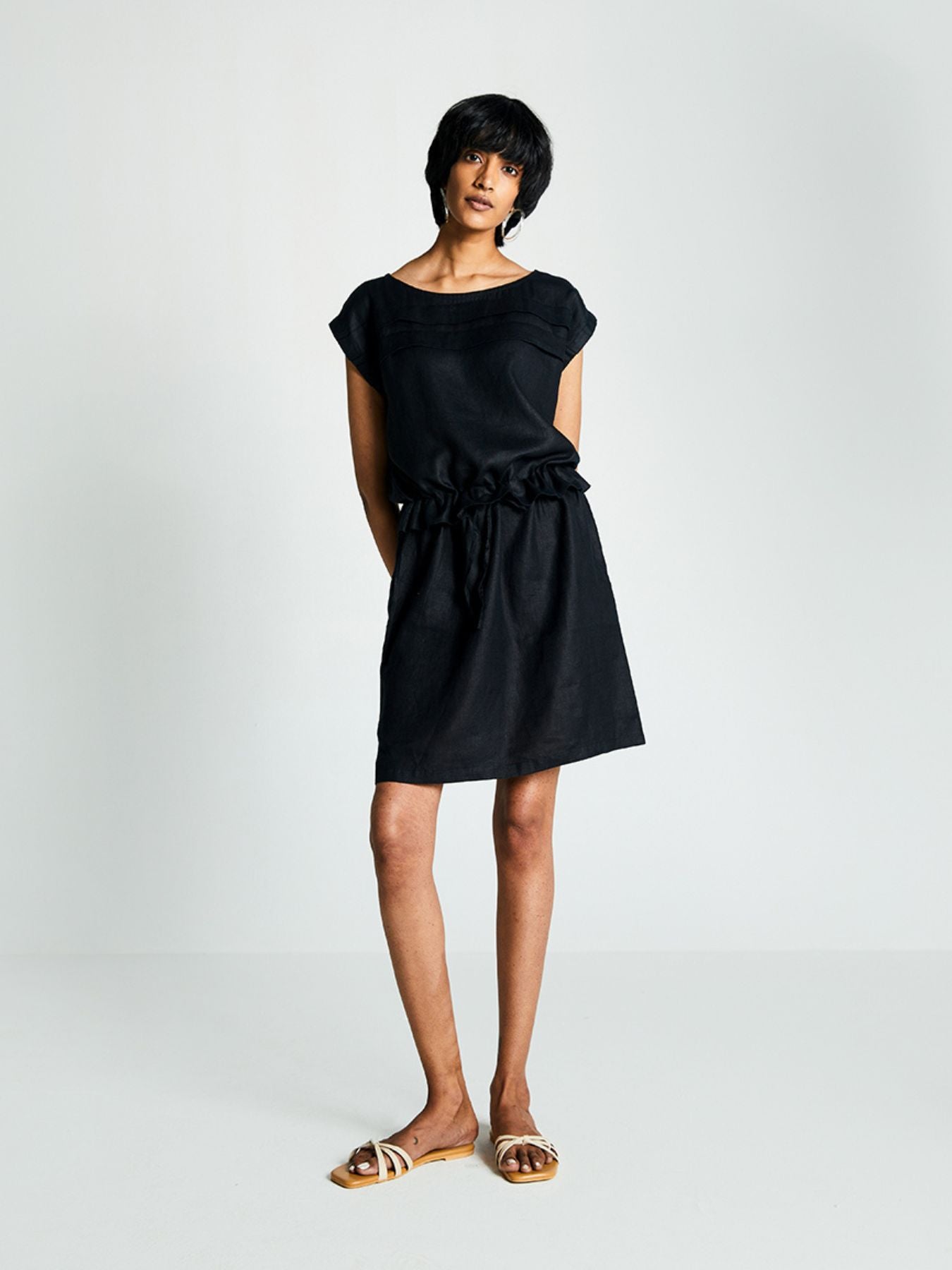 Releve Fashion Reistor Let’s Do Drinks Dress Black Ethical Designer Brand Sustainable Fashion Conscious Clothing Purchase with Purpose Shop for Good