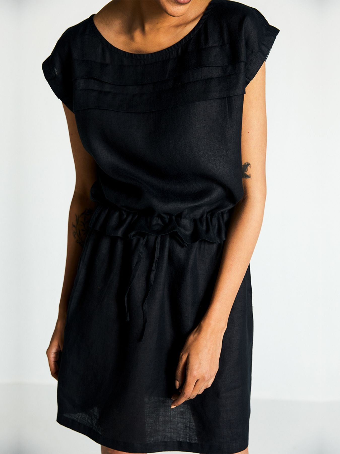 Releve Fashion Reistor Let’s Do Drinks Dress Black Ethical Designer Brand Sustainable Fashion Conscious Clothing Purchase with Purpose Shop for Good