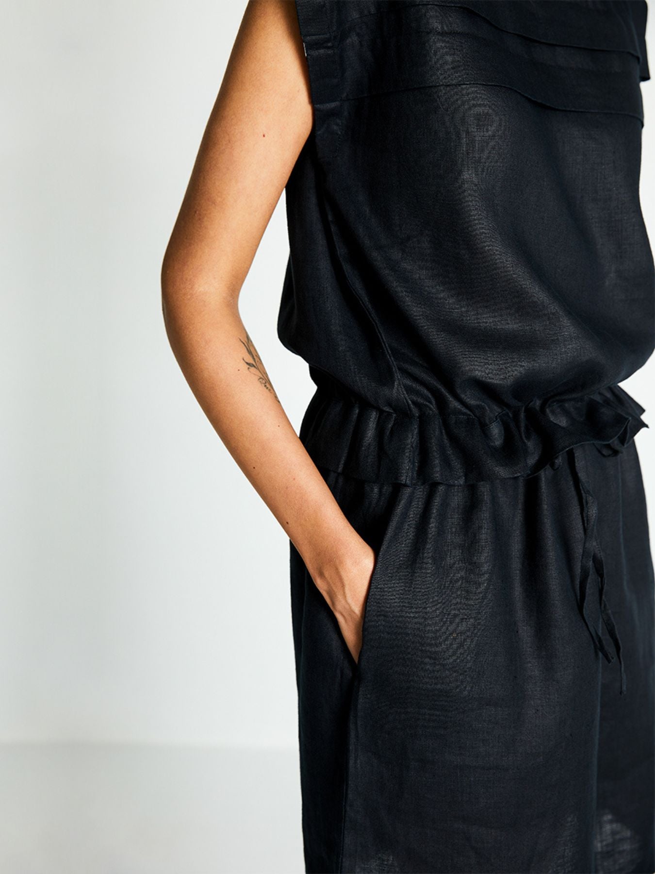 Releve Fashion Reistor Let’s Do Drinks Dress Black Ethical Designer Brand Sustainable Fashion Conscious Clothing Purchase with Purpose Shop for Good