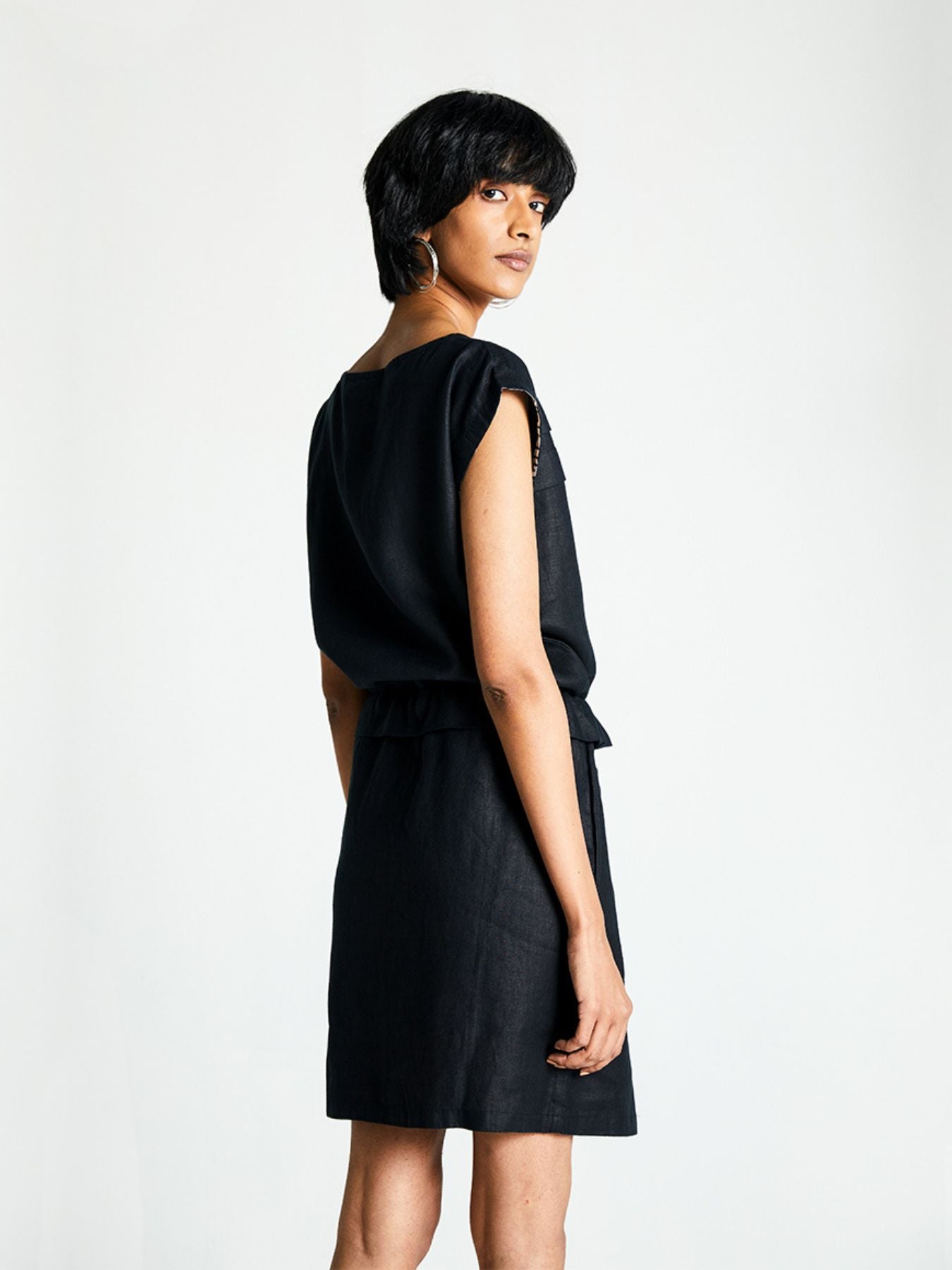 Releve Fashion Reistor Let’s Do Drinks Dress Black Ethical Designer Brand Sustainable Fashion Conscious Clothing Purchase with Purpose Shop for Good