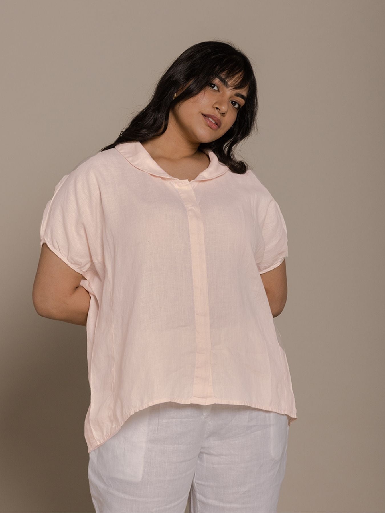 Releve Fashion Reistor Pink The Morning Coffee Run Shirt Ethical Designer Brand Sustainable Fashion Conscious Clothing Purchase with Purpose Shop for Good