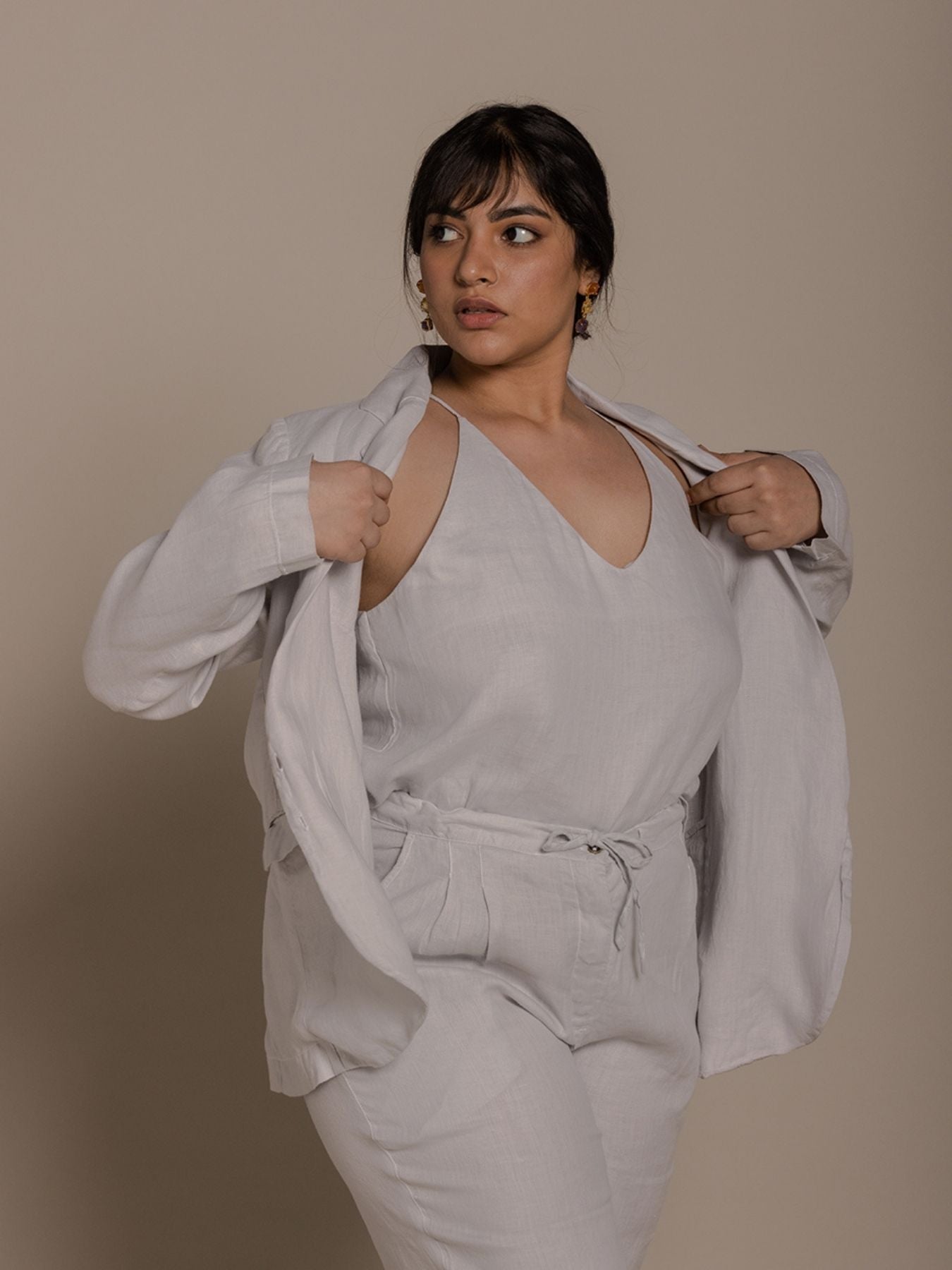 Releve Fashion Reistor Grey The She's Everything Blazer Ethical Designer Brand Sustainable Fashion Conscious Clothing Purchase with Purpose Shop for Good