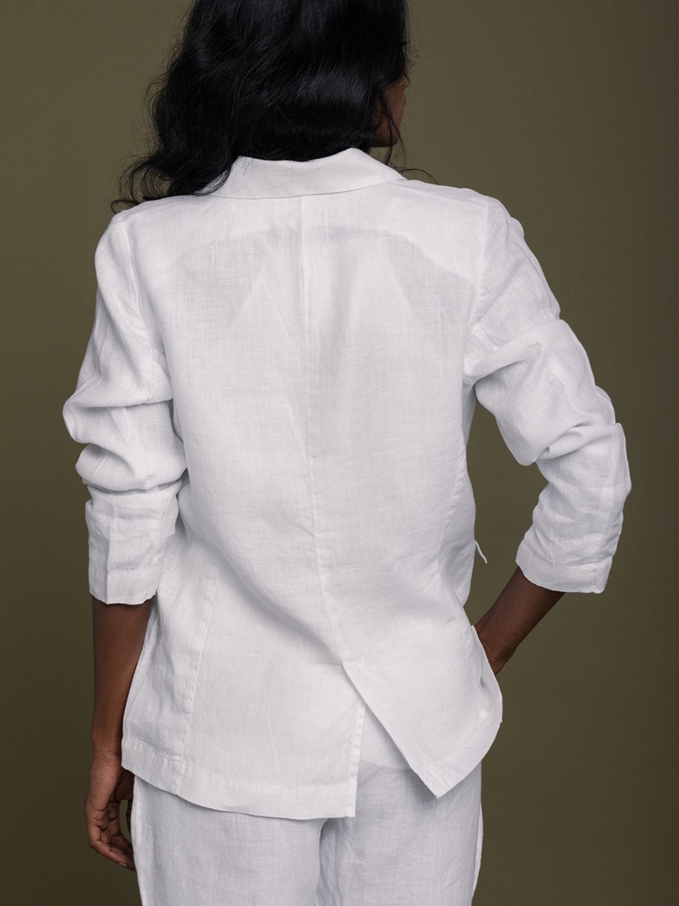 Releve Fashion Reistor White The She's Everything Blazer Ethical Designer Brand Sustainable Fashion Conscious Clothing Purchase with Purpose Shop for Good