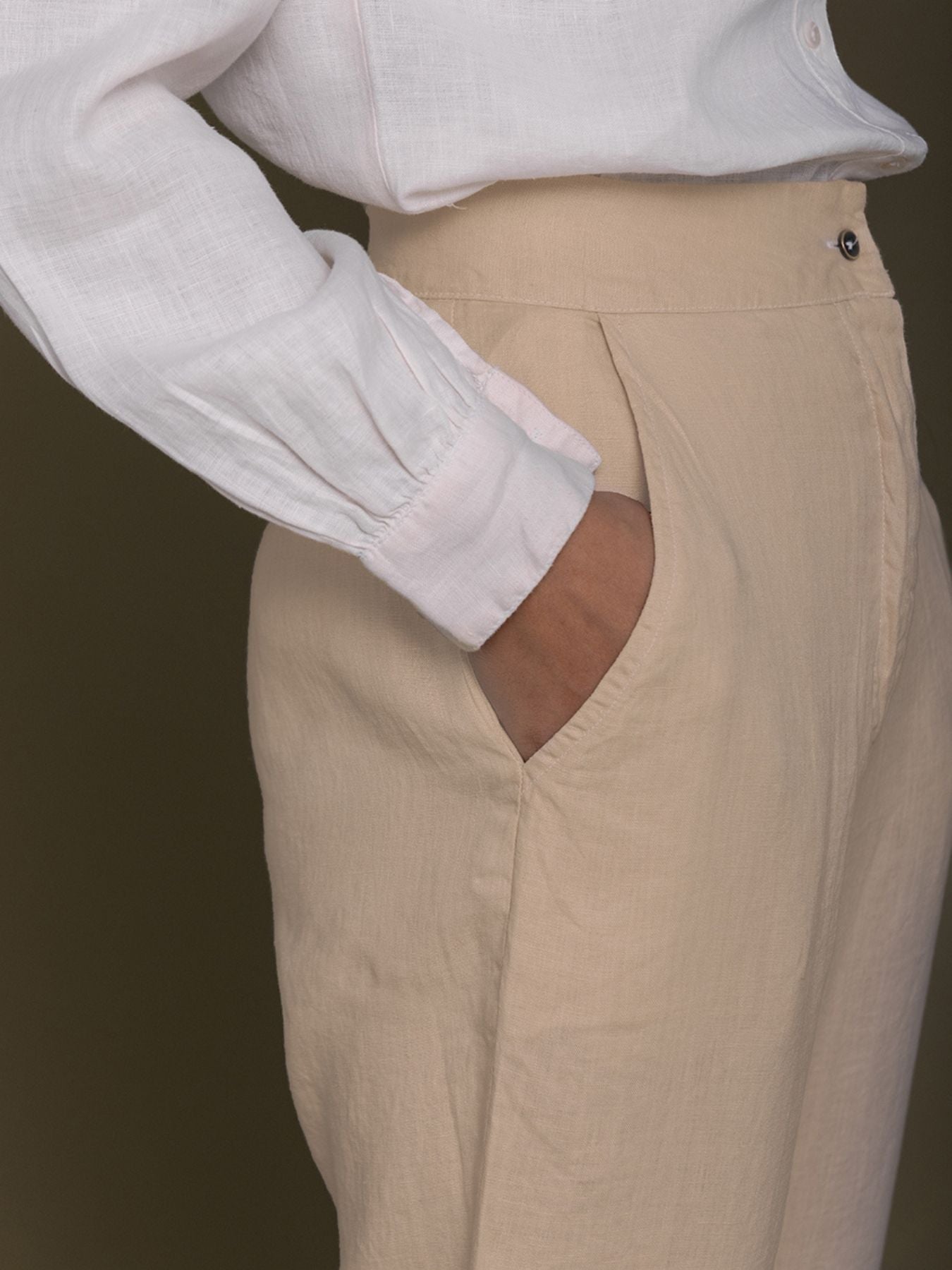 Releve Fashion Reistor Beige The Summer Sweats Ethical Designer Brand Sustainable Fashion Conscious Clothing Purchase with Purpose Shop for Good