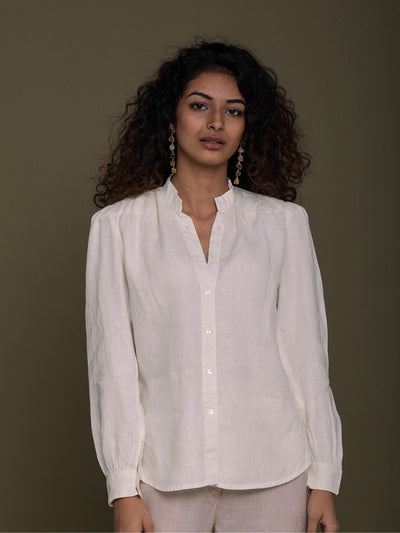 Releve Fashion Reistor Off White Wild River Shirt Shell Ethical Designer Brand Sustainable Fashion Conscious Clothing Purchase with Purpose Shop for Good