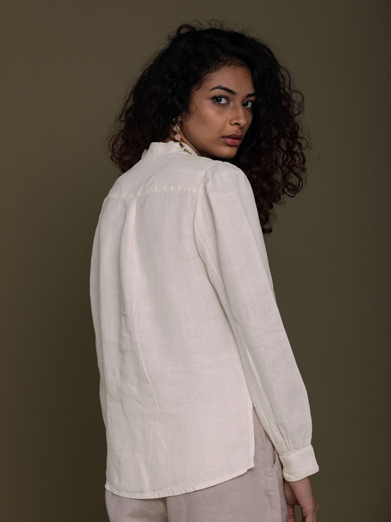 Releve Fashion Reistor Off White Wild River Shirt Shell Ethical Designer Brand Sustainable Fashion Conscious Clothing Purchase with Purpose Shop for Good