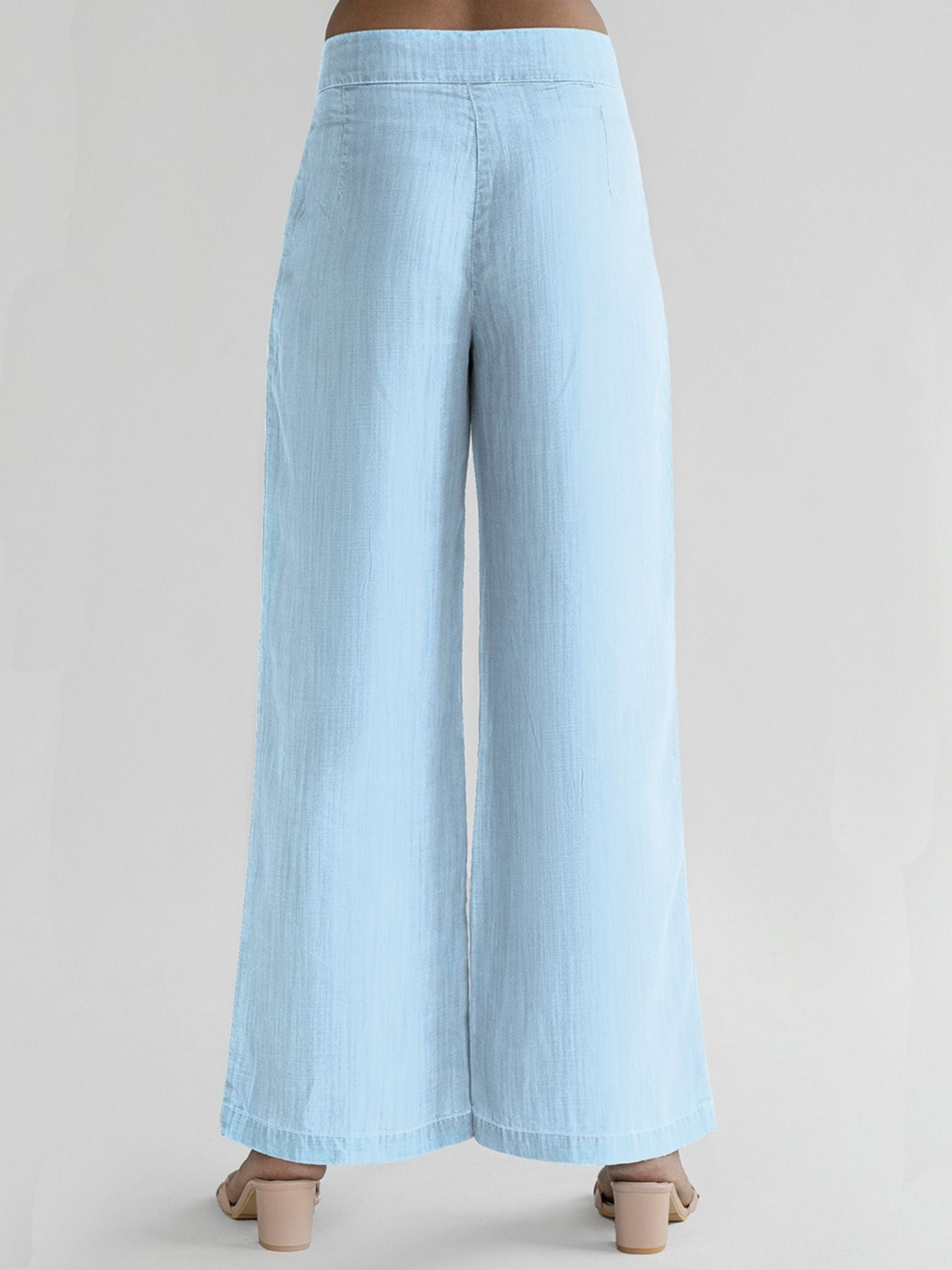 Releve Fashion Reistor Blue Walk in the Park Pants Ethical Designer Brand Sustainable Fashion Conscious Clothing Purchase with Purpose Shop for Good