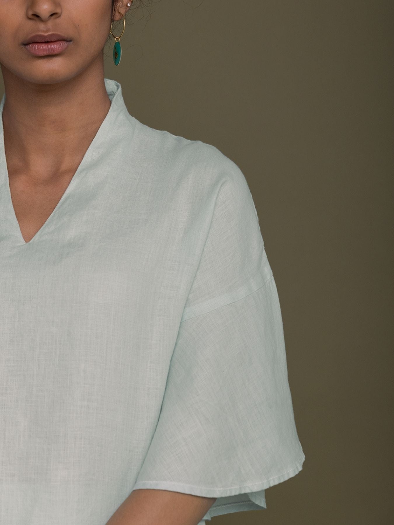 Releve Fashion Reistor Mint Wishing on Stardust Shirt Ethical Designer Brand Sustainable Fashion Conscious Clothing Purchase with Purpose Shop for Good