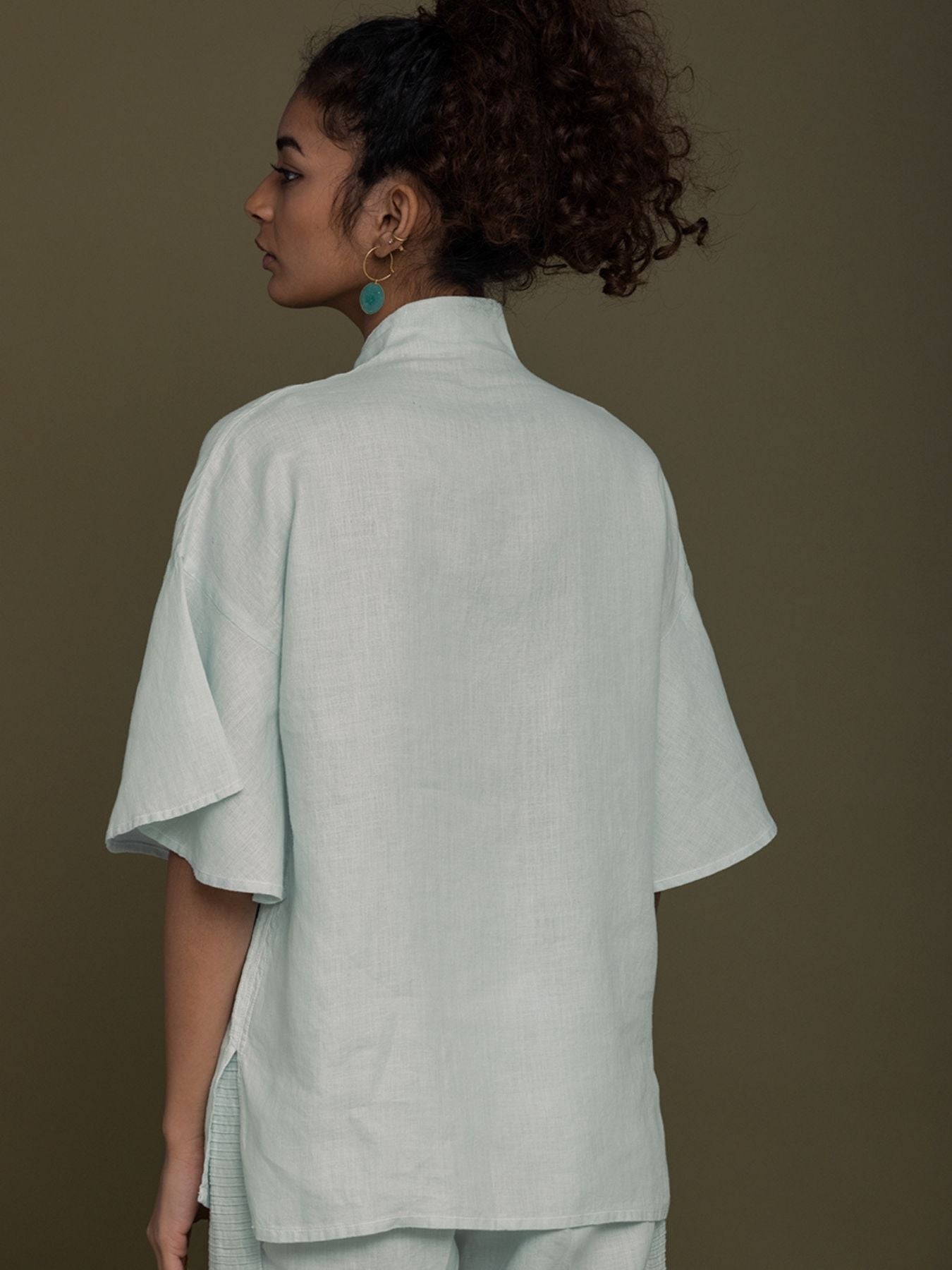 Releve Fashion Reistor Mint Wishing on Stardust Shirt Ethical Designer Brand Sustainable Fashion Conscious Clothing Purchase with Purpose Shop for Good