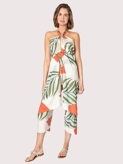 Releve Fashion SixtyNinety Tropical Print Short Multiwear Sarong Coverup Sustainable Resort Wear Slow Fashion Conscious Clothing Ethical Designer Brand Purchase with Purpose Shop for Good