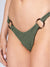 Brigitte High-Cut Crinkle Bikini Bottom, Green