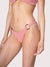Brigitte High-Cut Crinkle Bikini Bottom, Rose