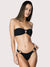 Brigitte Bandeau Crinkle Bikini Top, Black