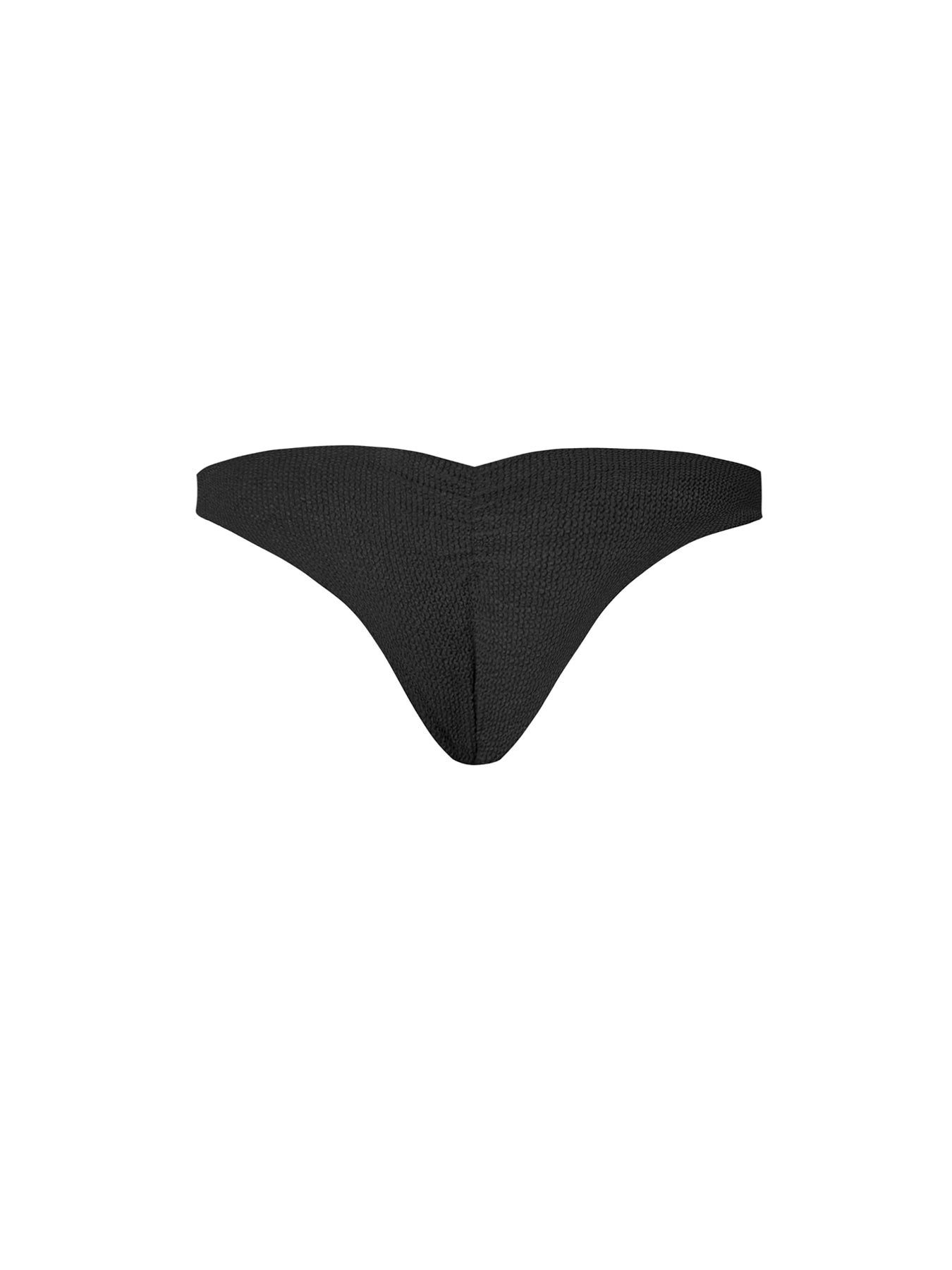 Releve Fashion SixtyNinety Black Cher Crinkle Bikini Bottoms Sustainable Swimwear Beachwear Slow Fashion Conscious Clothing Ethical Designer Brand Purchase with Purpose Shop for Good