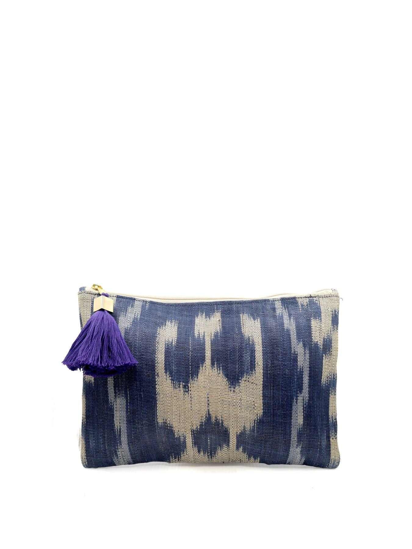 Releve Fashion Soli & Sun Blue Frankie Pouch Ethical Designer Brand Sustainable Fashion Accessories Purchase with Purpose Shop for Good