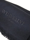 Releve Fashion Wild Saint London Black Lightweight 100% Cashmere Scarf Sustainable Luxury Fashion Conscious Clothing and Accessories Ethical Designer Brand Animal-friendly Cruelty-free Handcrafted Purchase with Purpose Shop for Good